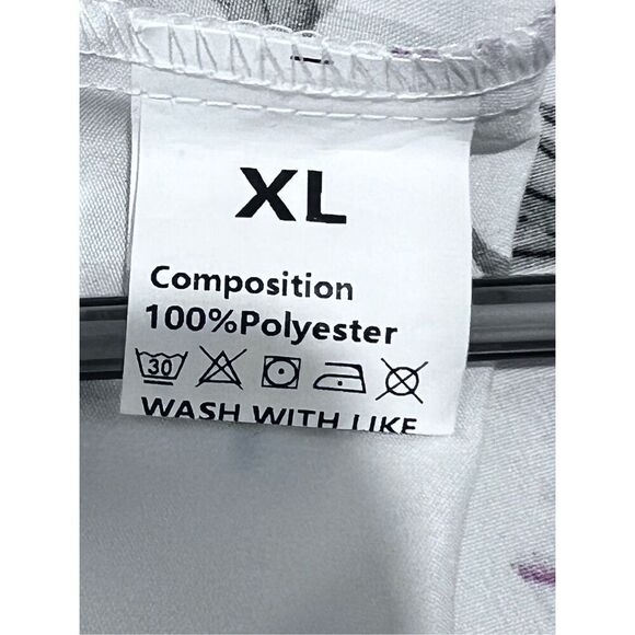 Emory Rose Pleated Tank Top Size XL Sleeveless Blouse Floral  Asymmetrical Light - Picture 14 of 14